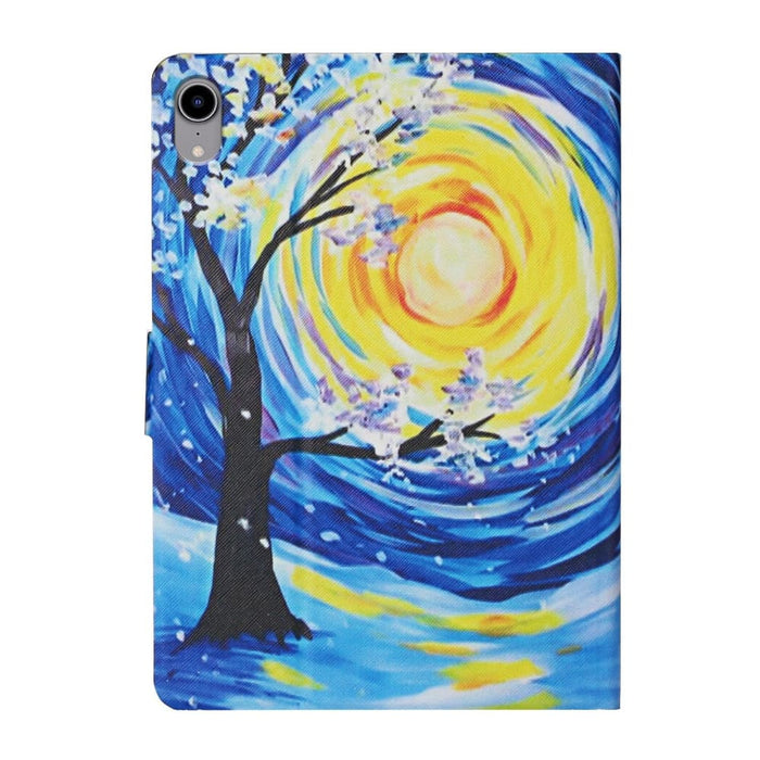 Coloured Drawing Pattern Flip Leather Smart Tablet Case