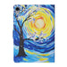 Coloured Drawing Pattern Flip Leather Smart Tablet Case