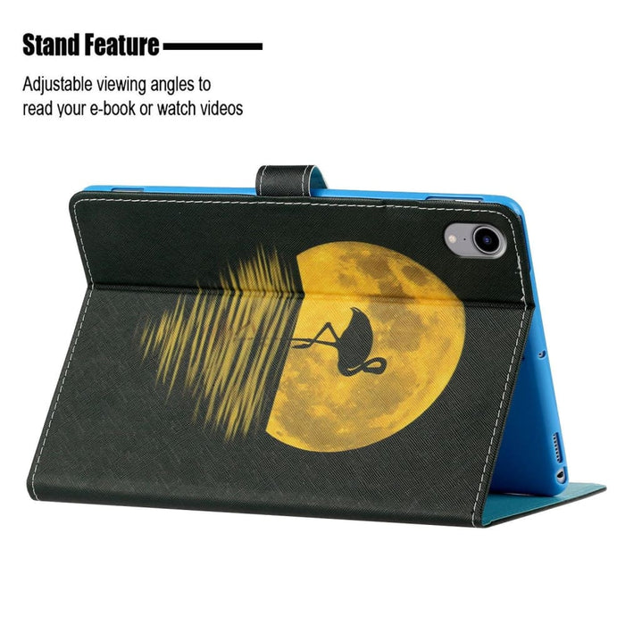 Coloured Drawing Pattern Flip Leather Smart Tablet Case