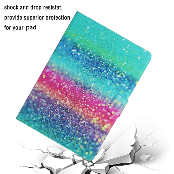 Coloured Drawing Pattern Flip Leather Smart Tablet Case