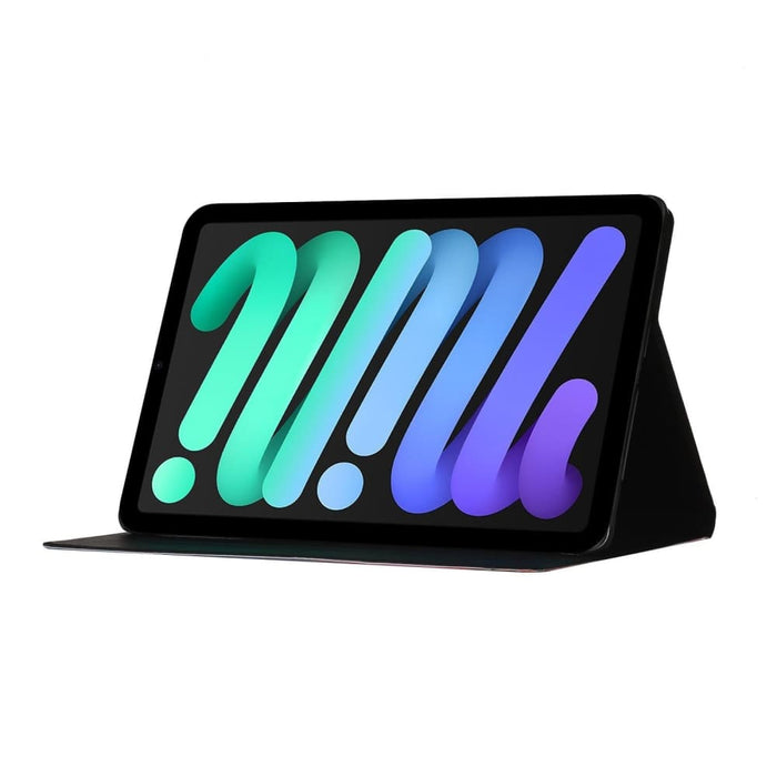 Coloured Drawing Pattern Flip Leather Smart Tablet Case