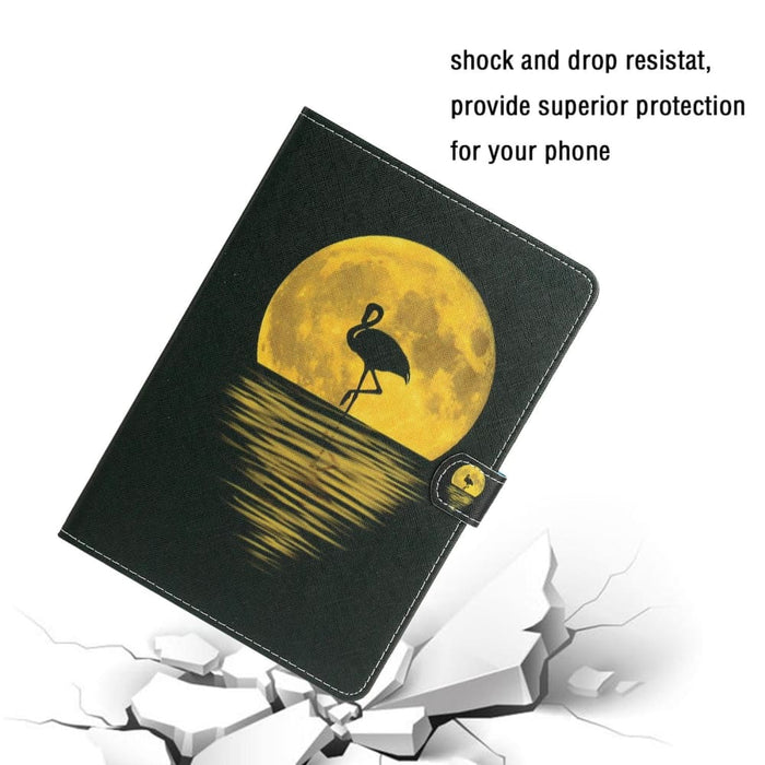 Coloured Drawing Pattern Flip Leather Smart Tablet Case