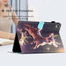 Coloured Drawing Stitching Smart Leather Tablet Case