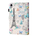 Coloured Drawing Stitching Smart Leather Tablet Case