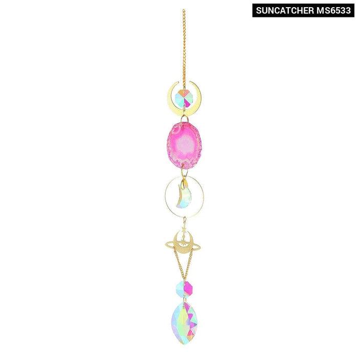 Colourful Agate Sun Catcher for Garden or Home