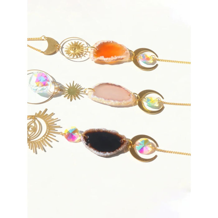 Colourful Agate Sun Catcher for Garden or Home