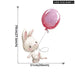Colourful Balloons with Bunnies Wall Stickers for Kids Room