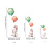 Colourful Balloons with Bunnies Wall Stickers for Kids Room