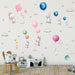 Colourful Balloons with Bunnies Wall Stickers for Kids Room