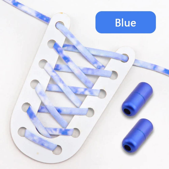 Colourful Elastic Sneakers no Tie Running Round Tennis Shoe