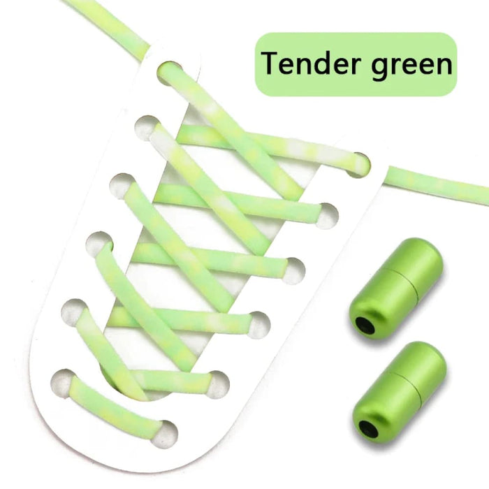 Colourful Elastic Sneakers no Tie Running Round Tennis Shoe