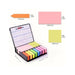 Colourful Sticker Set With Leather Box Calendar