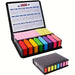 Colourful Sticker Set With Leather Box Calendar