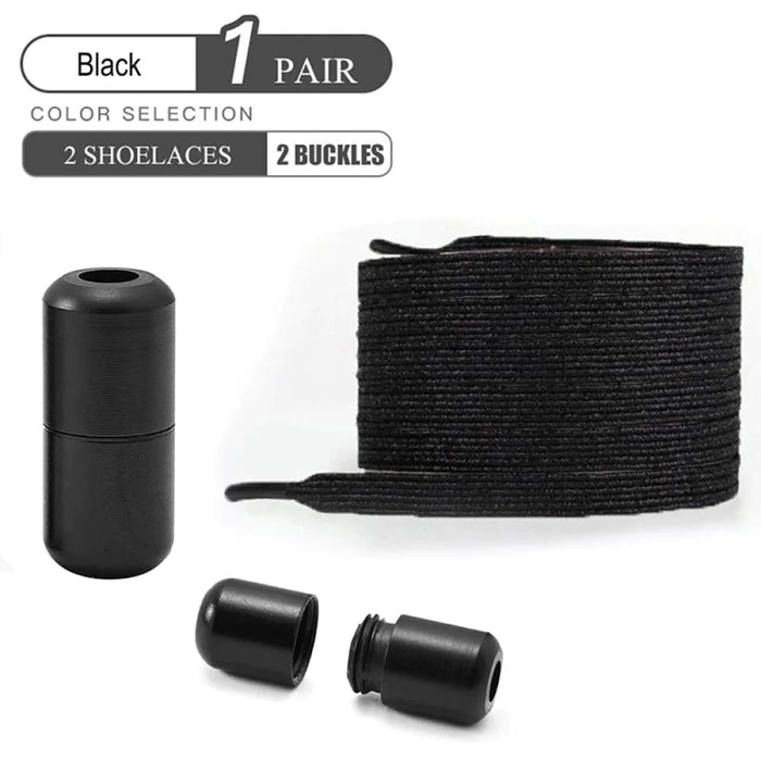 Colourful no Tie Shoelaces with Buckle