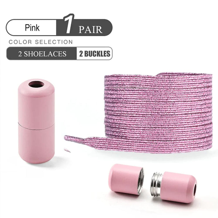 Colourful no Tie Shoelaces with Buckle