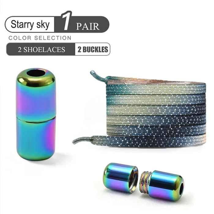 Colourful no Tie Shoelaces with Buckle