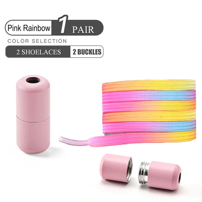 Colourful no Tie Shoelaces with Buckle