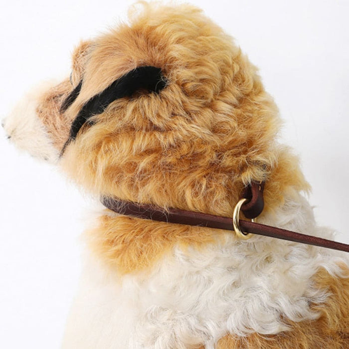 Comfortable Real Leather Adjustable Dog Collar