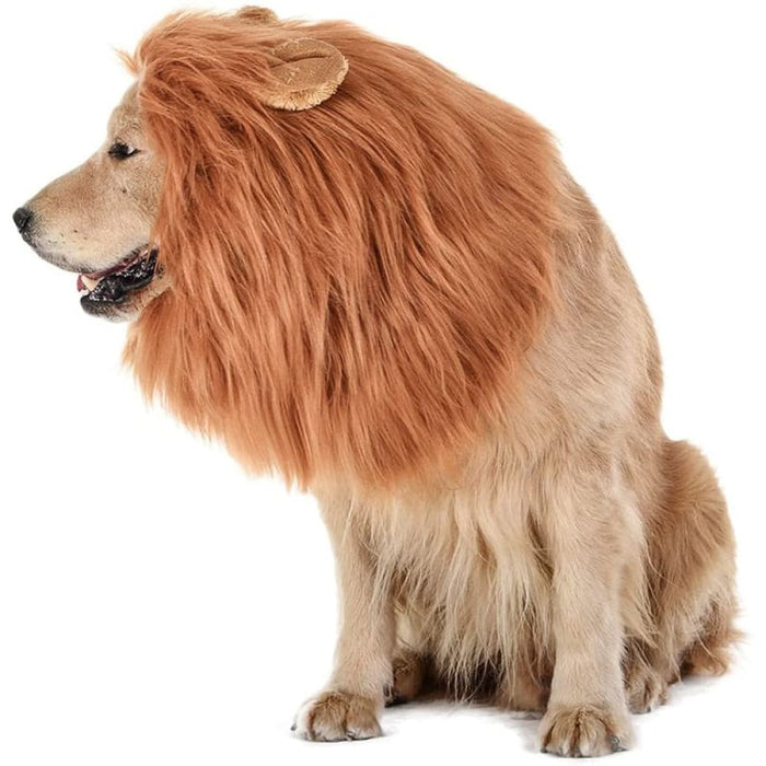 Comfortable Small Medium Large Dog Lion Mane Adjustable Wig