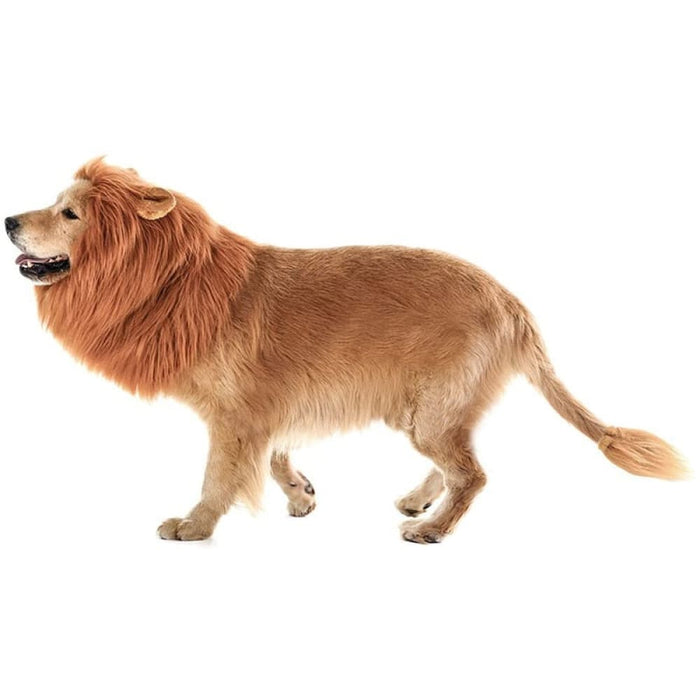 Comfortable Small Medium Large Dog Lion Mane Adjustable Wig