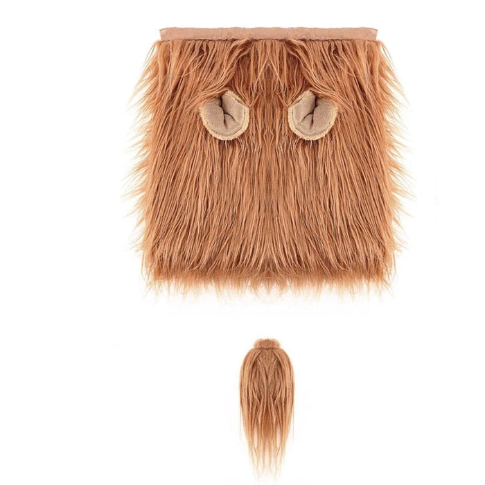 Comfortable Small Medium Large Dog Lion Mane Adjustable Wig
