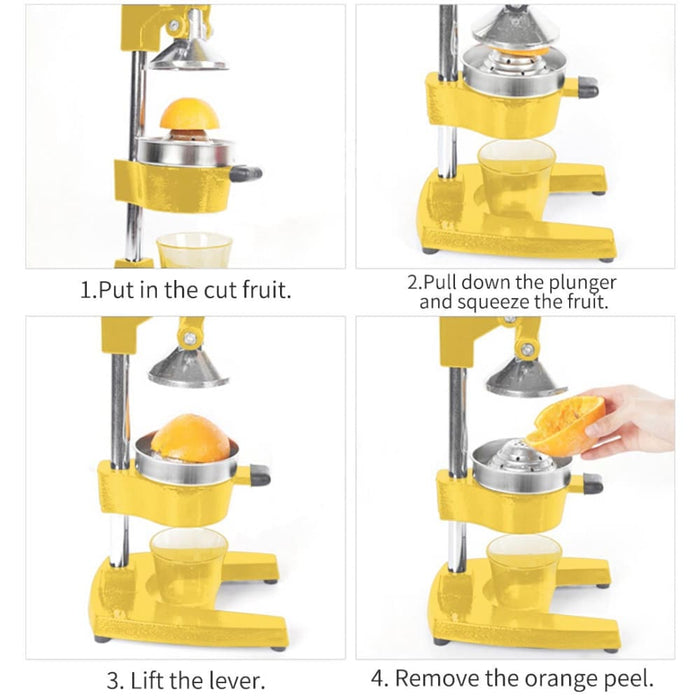 2x Commercial Manual Juicer Hand Press Juice Extractor