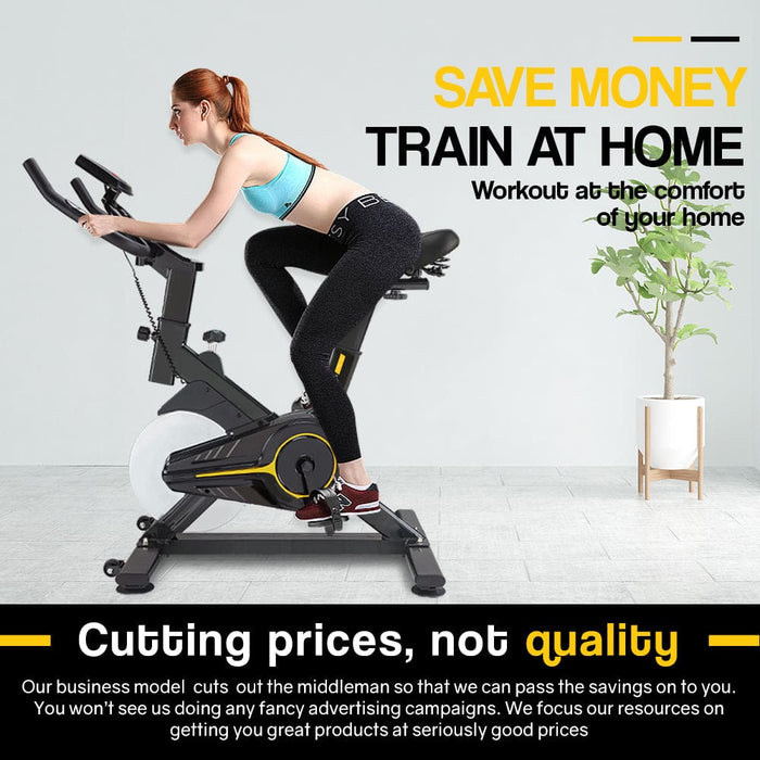 Commercial Spin Bike Flywheel Exercise Fitness Home Gym