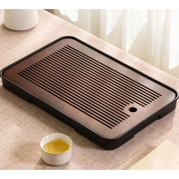 Compact Bamboo Tea Tray for Kung Fu Set