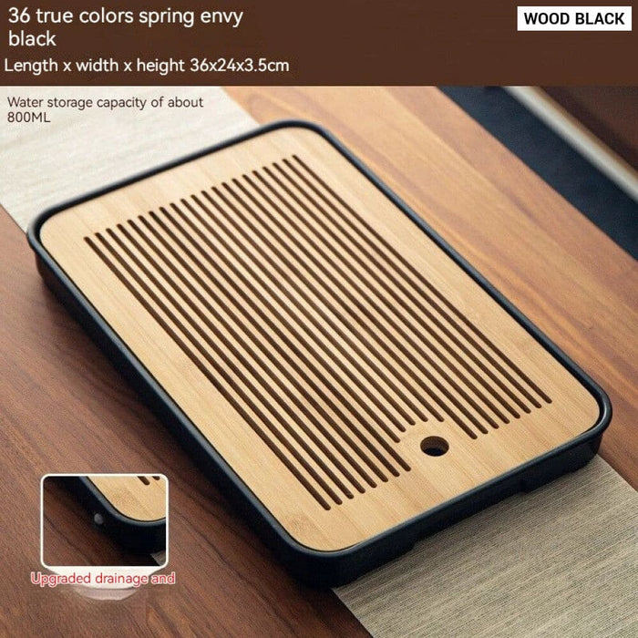 Compact Bamboo Tea Tray for Kung Fu Set