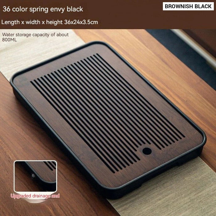 Compact Bamboo Tea Tray for Kung Fu Set