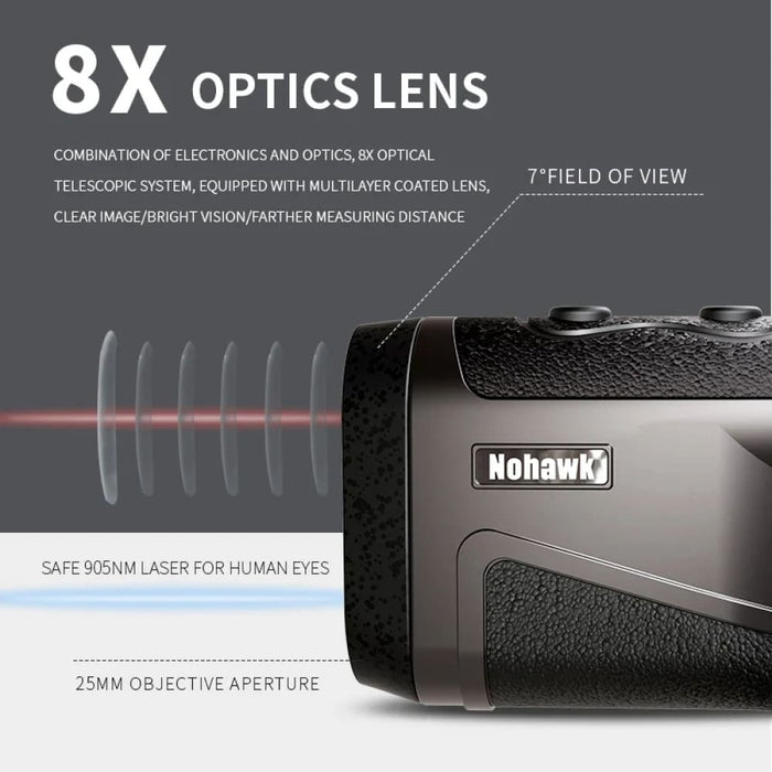 Compact Laser Rangefinder for Golf and Hunting