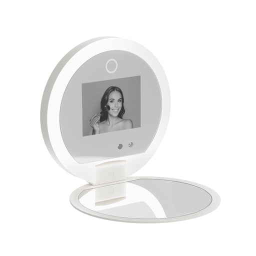 Compact Makeup Mirror With Uv Camera For Sunscreen Test