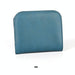 Compact Rfid Blocking Leather Coin Purse For Women