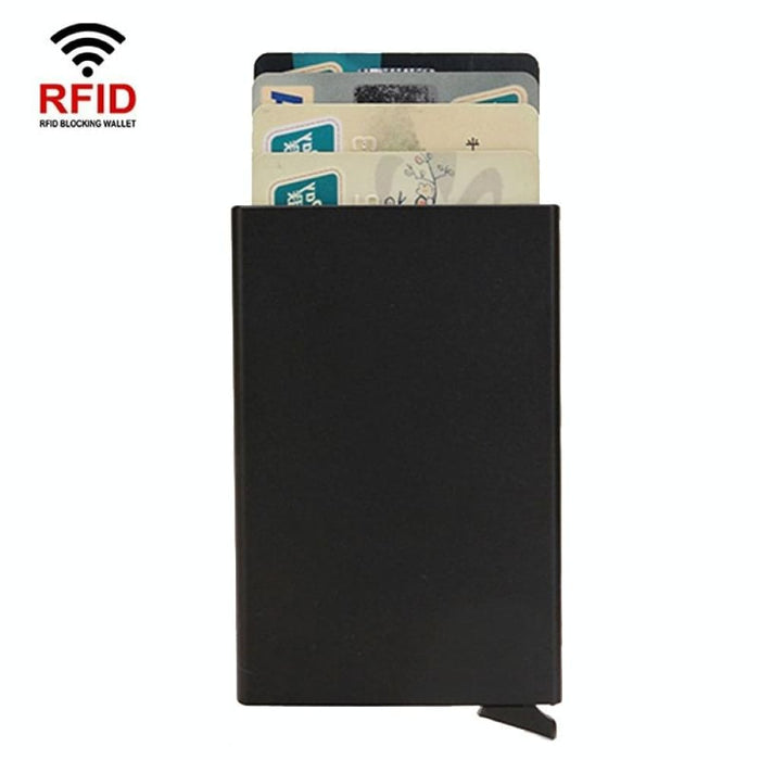 Compact Rfid Metal Card Holder Wallet