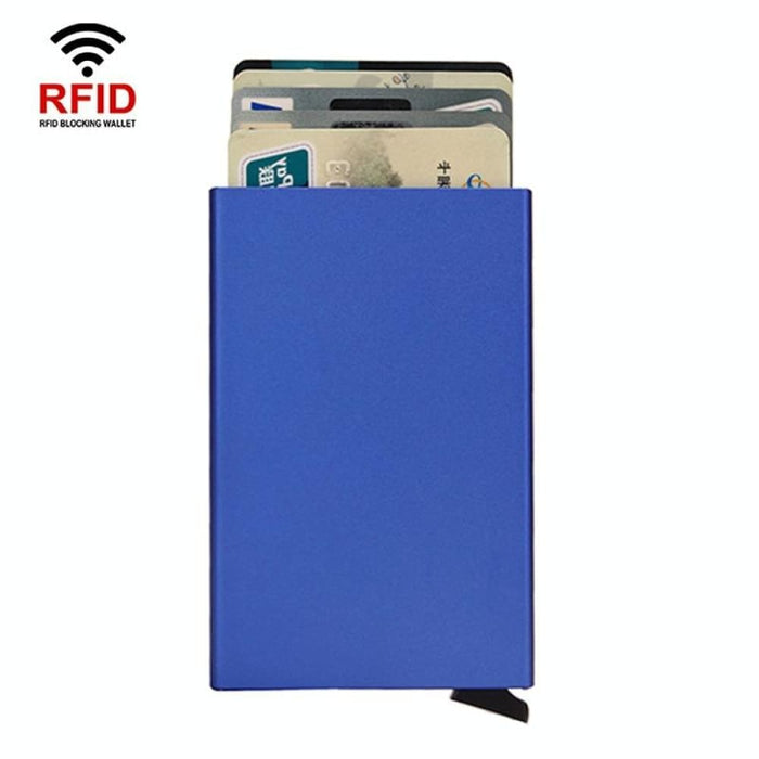 Compact Rfid Metal Card Holder Wallet