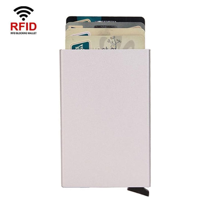 Compact Rfid Metal Card Holder Wallet