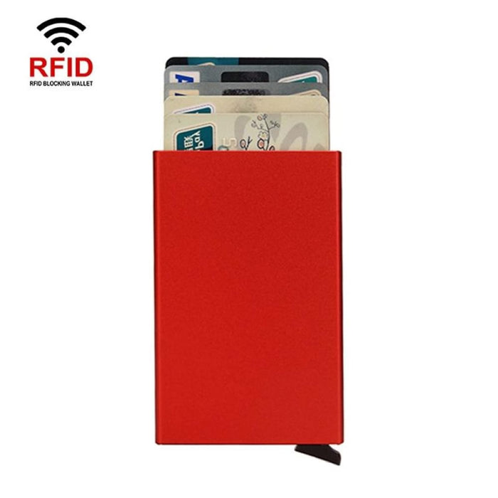 Compact Rfid Metal Card Holder Wallet