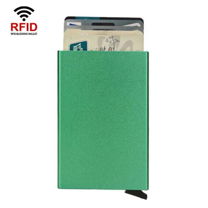 Compact Rfid Metal Card Holder Wallet