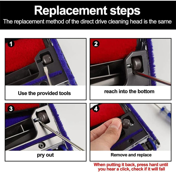 Compatible Soleplate Wheels for Dyson V6