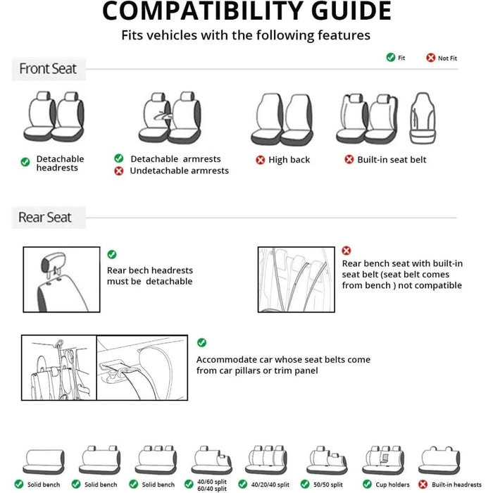 Complete Cloth Car Seat Covers For All Vehicles