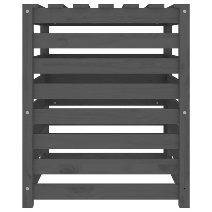 Composter Grey 63.5x63.5x77.5 Cm Solid Wood Pine Nxtnob