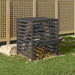 Composter Grey 82.5x82.5x99.5 Cm Solid Wood Pine Nxtnoi