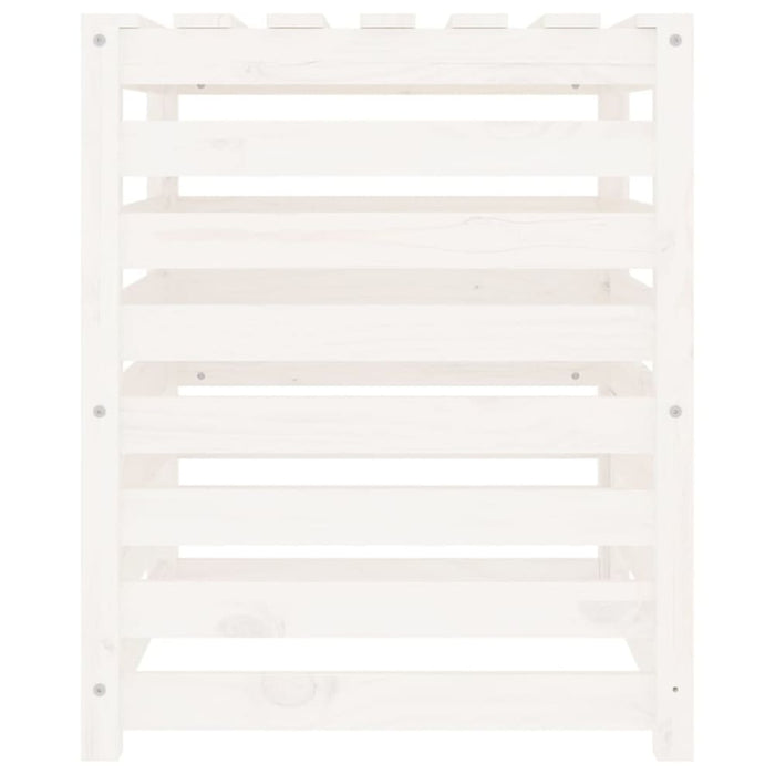 Composter White 63.5x63.5x77.5 Cm Solid Wood Pine Nxtnbk