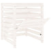 Composter White 63.5x63.5x77.5 Cm Solid Wood Pine Nxtnbk