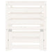 Composter White 63.5x63.5x77.5 Cm Solid Wood Pine Nxtnbk