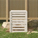 Composter White 63.5x63.5x77.5 Cm Solid Wood Pine Nxtnbk