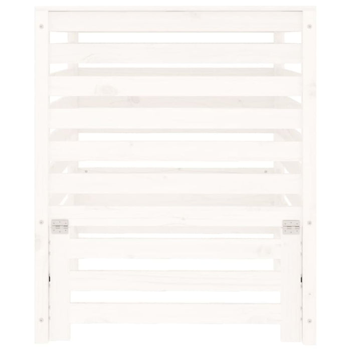 Composter White 82.5x82.5x99.5 Cm Solid Wood Pine Nxtnol