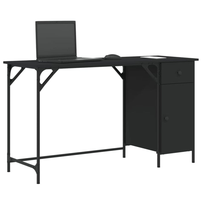 Computer Desk Black 131x48x75 Cm Engineered Wood Ntlxon