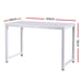 Computer Desk Home Office Study Table White 120cm