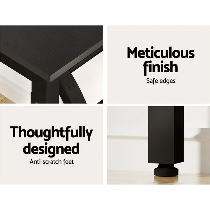 Computer Desk Laptop Table Bookshelf Storage Rack Office